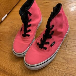 Super Rad Neon Pink Vans Hightops